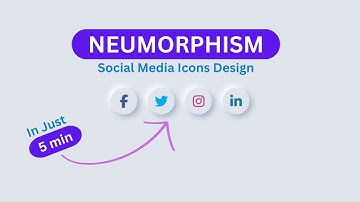 Neumorphism Hover Effect on Social Media Icons CSS | Neumorphism Hover Animation | The Providers