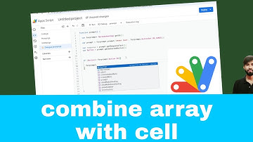 Google Apps Script course(26) : merge array in sheet