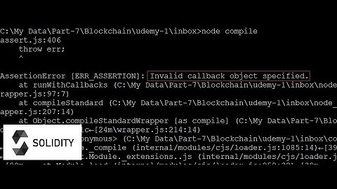 Solidity Compilation Error: Invalid Callback Object Specified
