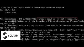 Solidity Compilation Error: Invalid Callback Object Specified