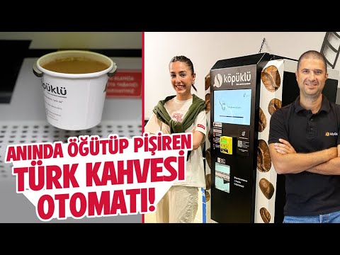 90 Saniyede hem öğütüp hem pişiriyor! Köpüklü Türk Kahvesi Makinesi!