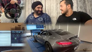 AMG GTS 1000 BHP modification 🤩| @TravelingDesi  bhai aur sukhi paji ko papa se mila diya 🤪