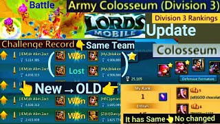 Lords Mobile Army Colosseum Update ⚔️ Division 1 Battles| 5 Free Challenges   Revenge Win| F2P Guide