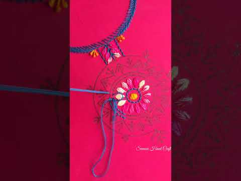 Neck embroidery design
