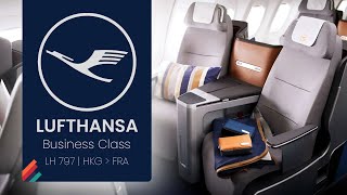 Review of Lufthansa A340 300 | Business Class | LH797 | HKG to FRA