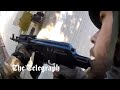 Ukrainian soldier filmed calmly applying tourniquet after he was shot in the arm in Severodonetsk