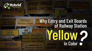 Why Entry and Exit Gates of Railway Station Yellow in Color? #yellow #yellowcolor #yellowboard
