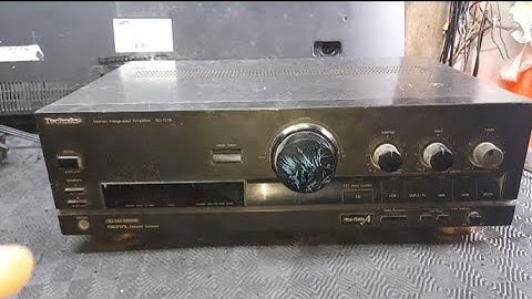 Technics SU-G70 Integrated Amplifier  Part 1 " preliminary chek up" by Pandan Electronics