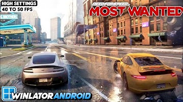 Need For Speed Most Wanted on Android | Winlator v10 Gameplay Test | Snapdragon 8s Gen 3 POCO F6