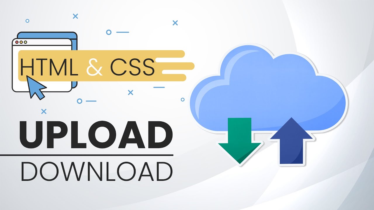 องค์ประกอบของเว็บไซต์  2022  Create a Website to Upload and Download any files in HTML \u0026 CSS | Uploading and Downloading Files