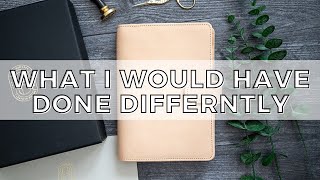 VDS UNDYED LEATHER B6 PLANNER COVER: what i would have done differently
