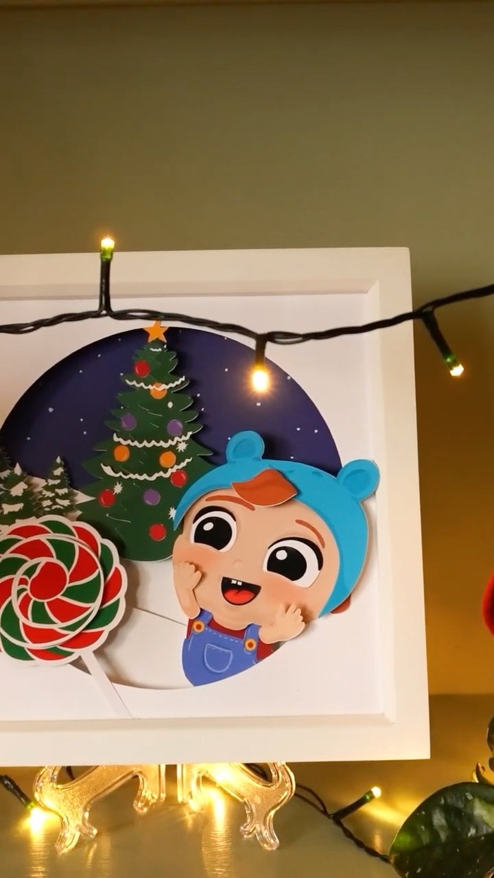 Hora da criatividade! Caixa de luz de Natal do Joãozinho? ! #infantis #joãozinho #brazil #natal