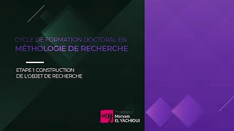 Comment définir un objet d etude ?