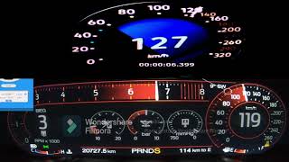 Golf 8 R (320hp) vs Mustang GT (450hp) 0-200,0-100