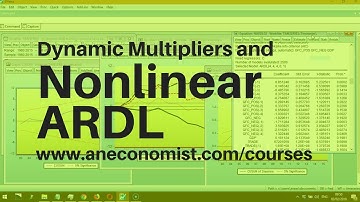 Dynamic Multipliers and NARDL using Eviews