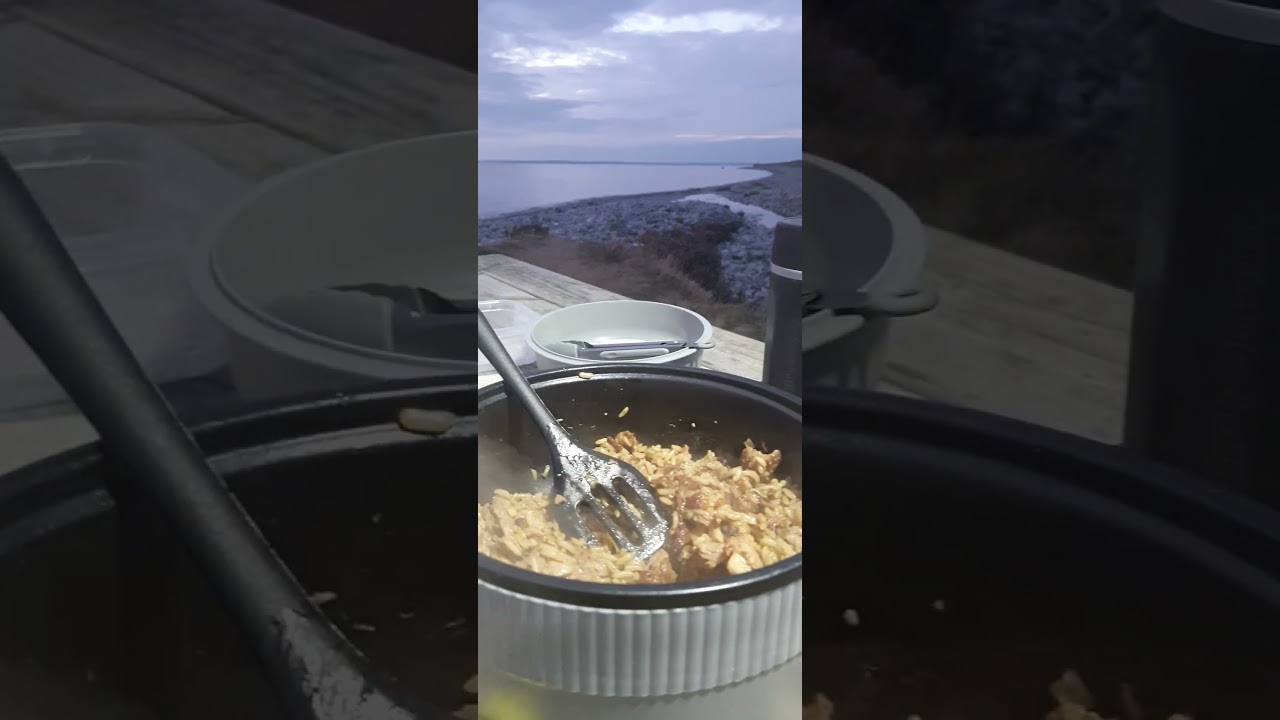 Portable EcoFlow Multifunctional Outdoor Camping Light beach setup 