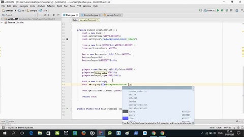 JavaFX: Pong game (Bot vs Player)