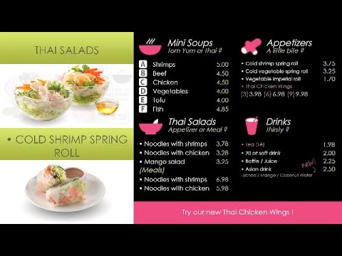 Eye-In Demos - Thai Express Menu