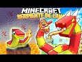 ¡Sobreviví 100 DÍAS como una SERPIENTE DE LAVA en Minecraft!