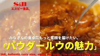 [Japanese Ads] S&B, Authentic curry stew, aroma and taste.「The charm of powder roux」TVCF