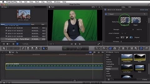 Chroma Key - Green Screen in Final Cut Pro X (FCPX)
