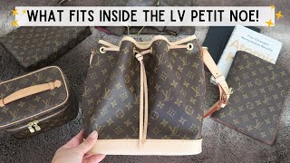 WHAT FITS INSIDE THE LOUIS VUITTON PETIT NOE?!