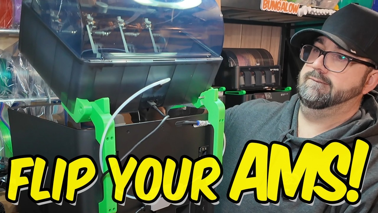 STOP Disconnecting your AMS! FLIP Access for X1C/P1S 3D Printers | Vlog 12