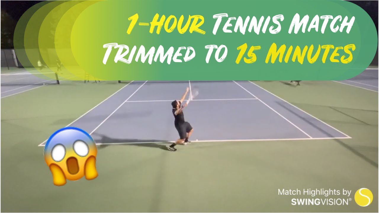 huichelarij zitten Twinkelen SwingVision Tennis App: A.I. Match Trimming - YouTube