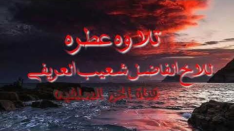 تلاوة جميله للاخ الفاضل شعيب العريفي