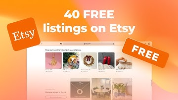 Etsy 40 FREE listings On Etsy 2025 | Etsy Listing Tutorial
