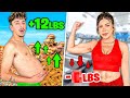 Who Can Gain VS Lose the Most Weight in 24 Hours!