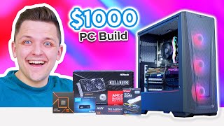 Best $1000 Gaming PC Build 2024! 👌 [Full Build Guide \& Benchmarks]