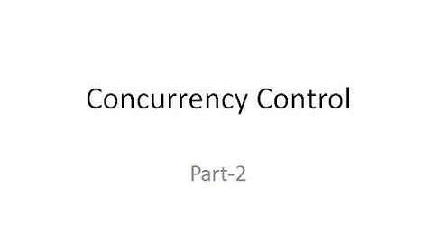 Concurrency control
