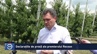 Declarațiile de presă ale premierului Recean, după vizita din raionul Șoldănești
