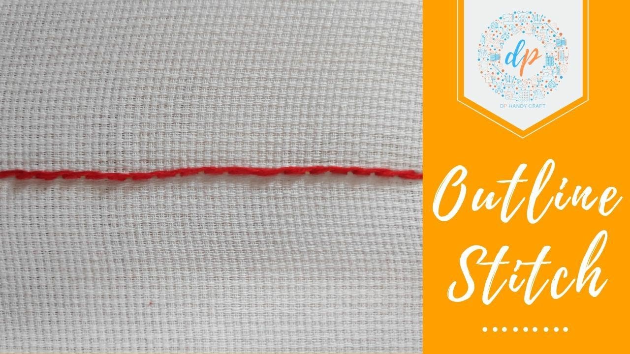 Hand Embroidery : Outline Stitch - YouTube