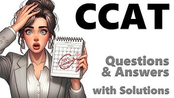 HOW TO PASS CCAT TEST | Questions & Answers with Solutions