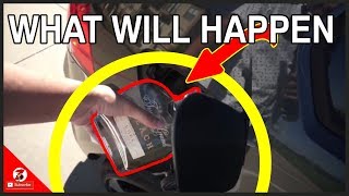 What happens when you pour alcohol in your cars gas tank?