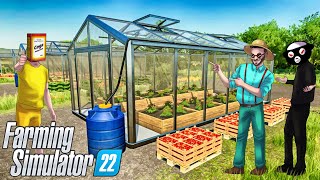 БОЛЬШЕ НЕ НУЖНО ПАХАТЬ НА ПОЛЕ, ВЕДЬ У НАС ЕСТЬ ТЕПЛИЦА! УГАР В FARMING SIMULATOR 22