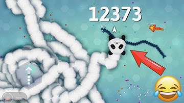 I Teleported To Eat My Own Score After Dying With 12,000 + Score In Snake. Io