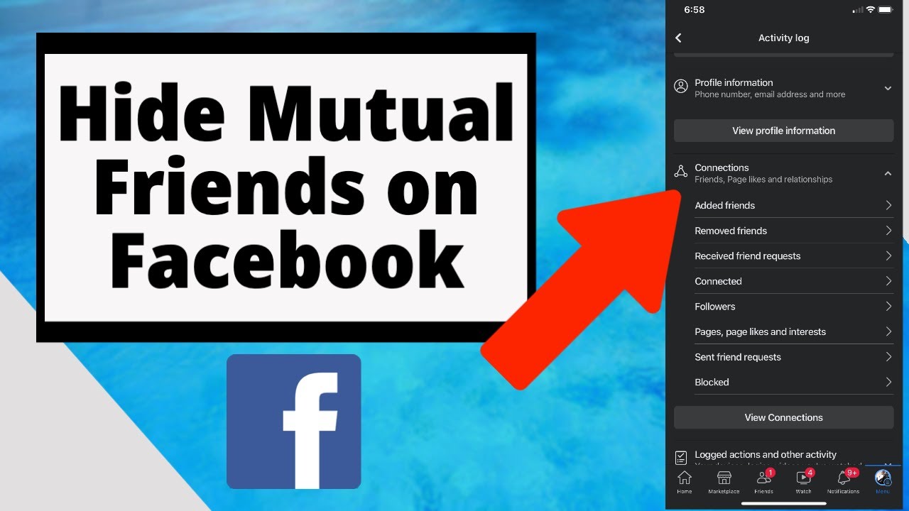How To Hide Mutual Friends On Facebook YouTube