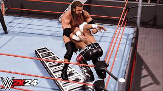 WWE 2k24 - Triple H '08 vs Shawn Michaels '07: Extreme Rules Match at Raw 