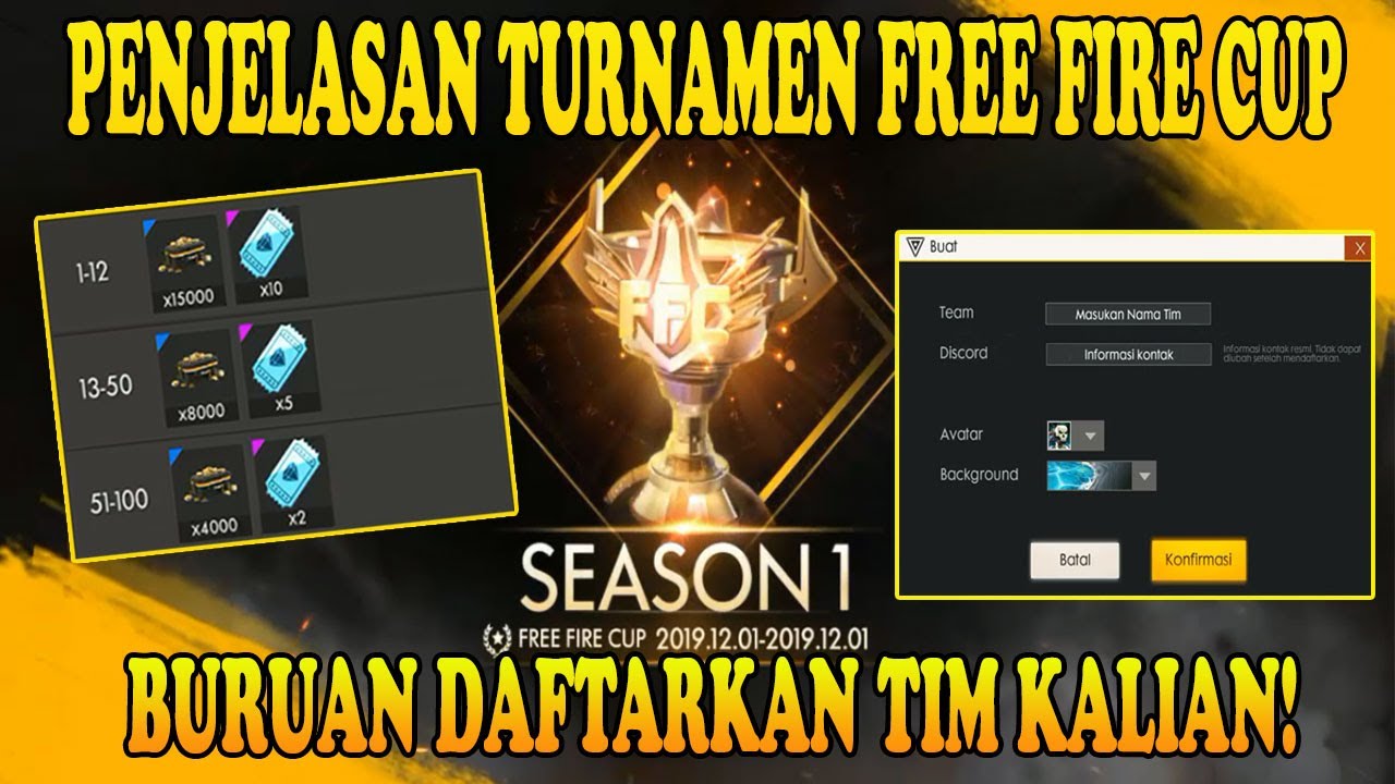 Penjelasan Free Fire Cup Season 1 Turnamen Online Free Fire
