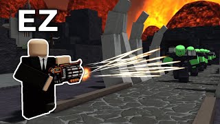 This new shotgun fires too fast.. | Pixel Gun TD (ROBLOX) screenshot 5