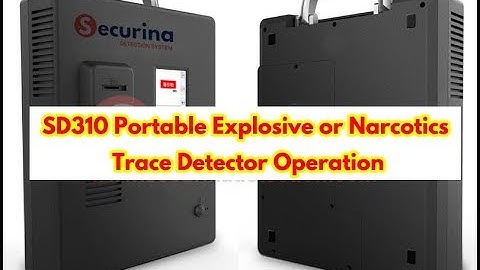 SD310 Portable explosive or narcotics trace detector operation