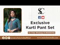 Exclusive kurti pant set  for booking  9923032432 l smart choice kurti kurtipantset fashion