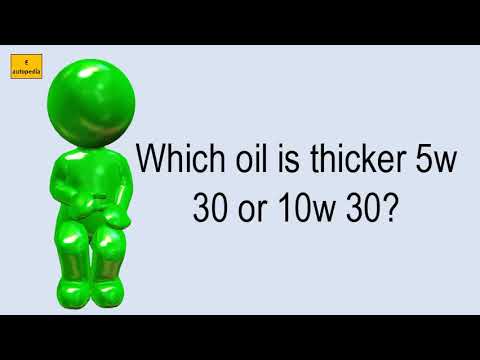 Which Oil Is Thicker 5w 30 Or 10w 30 Youtube