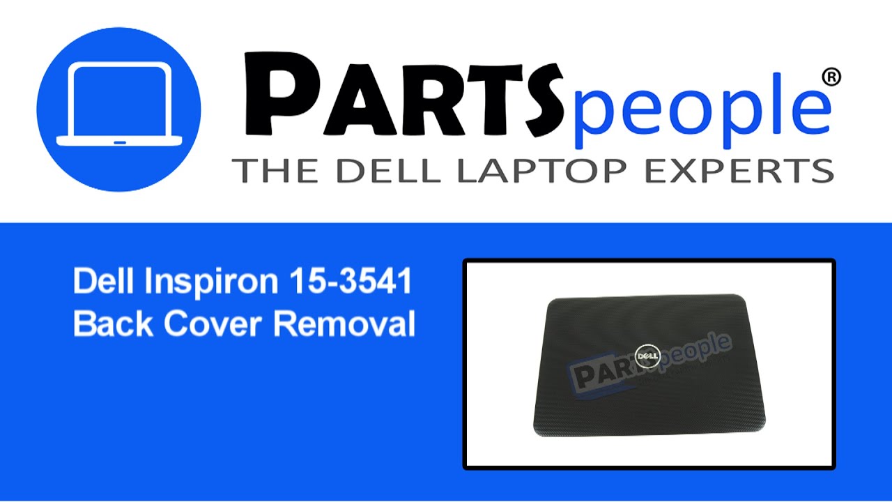 Dell Inspiron 15-3541 (P40F001) Back Cover How-To Video Tutorial