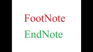 FootNote And EndNote In Libre Office
