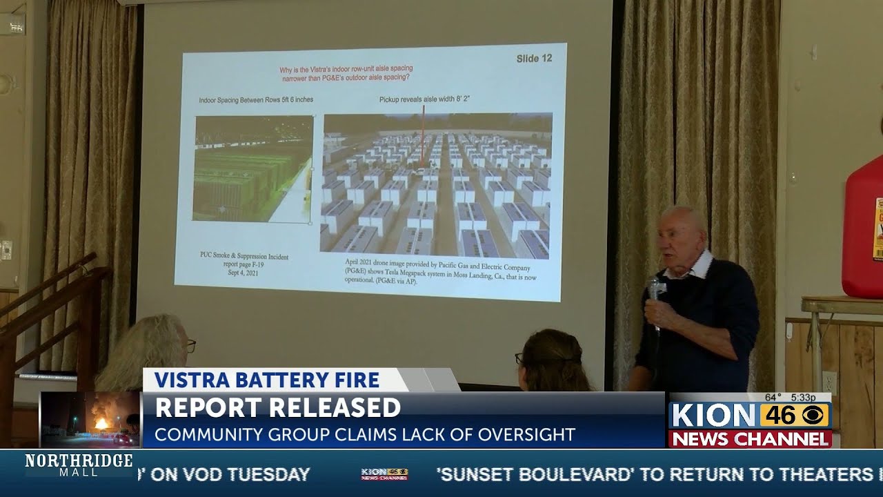 Never Again Moss Landing released findings 6 months after battery storage facility fire