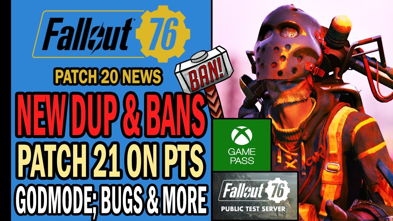 Fallout 76 News - New Duplication Glitch & Ban Wave, PTS New Legendary Perks, Godmode Glitch & More
